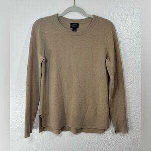 Halogen 100% Cashmere Crewneck Pullover Sweater Women’s Small Neutral Tone Cozy